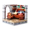 MOC Medieval Furniture Pharmacist Wine Barrel Bar Scrolls Cabinet Building Blocks Piano Bookshelf Paper Map Bedrooms Bricks Toys