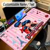 Large Mouse PadMiraculous Ladybug Custom Name Text Personalized Desk Mat Non Slip Gaming Pad