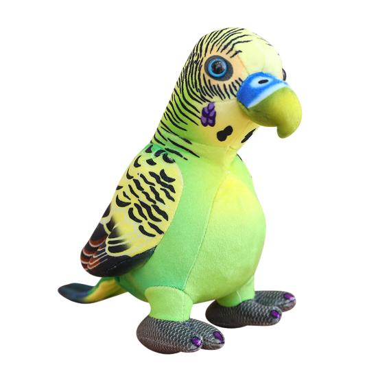 Jucărie de pluș pentru papagal, realist, pasăre colorată, păpușă de pluș, păpușă educativă, birou, decorare dormitor, copii, adulți, cadou de Crăciun
