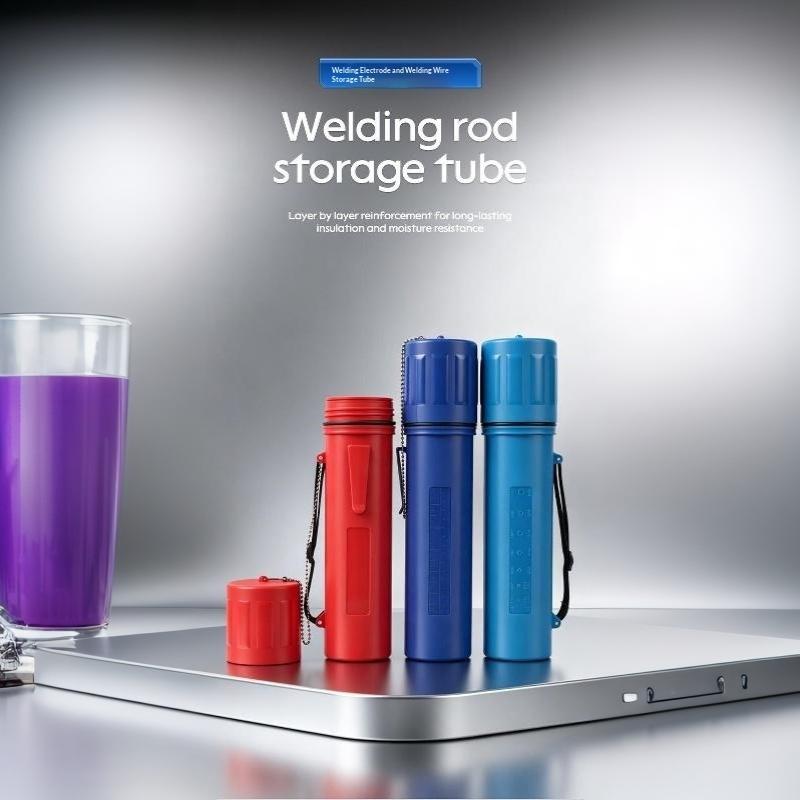 Welding Rod & Wire Sealed Storage Tube Waterproof Lid Portable Strap 300-50mm for Industrial Welding Applications