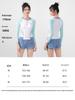 Women's Long Sleeve Two-Piece Swimsuit - Flaw-Hiding, 2025 Style for Slightly Overweight Figures