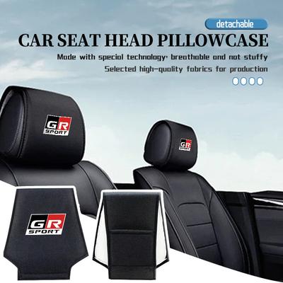 For Car Seat Headrest Cover Anti-Fouling Neck Pillow Protector Accessories GRsport Hilux Aygo Yaris Corolla Rav4 GR
