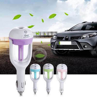 Auto Parní Zvlhčovač Vzduchu Aroma Difuzér 50ML Mini Čistička Vzduchu Aromaterapie Difuzér Esenciálních Olejů Výrobník Mlhy Rozprašovač Auto 12V DC