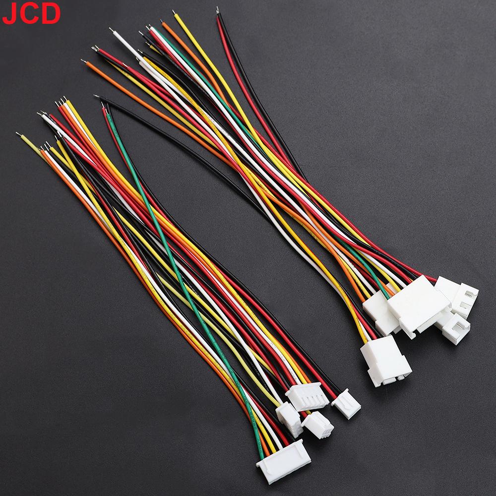 JCD 10Pairs Micro JST XH 2.54 2P 3P 4P 5P 6PIN Male Female Plug Connector 2.54mm Pitch With Wire Cable Battery Charging Cable