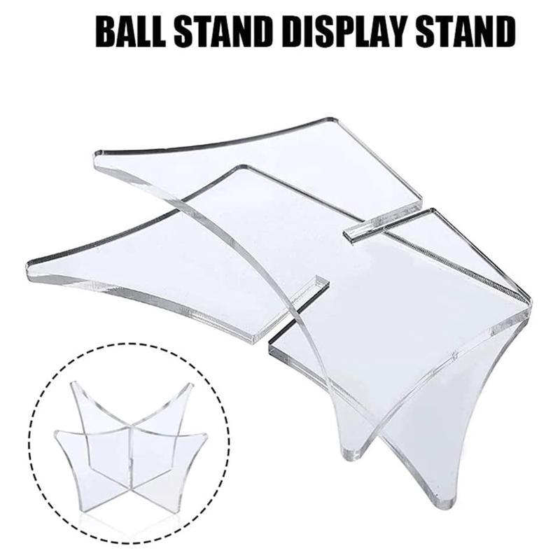 Acrylic Ball Stand Porable Display for Basketball Football Soccer Rugby Bowling