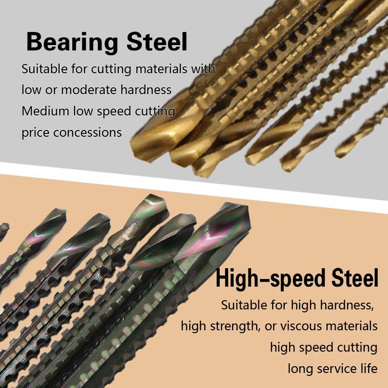 Hexagonal serrated Twist drill woodwork straight handle hole expansion groove DIY irregular hole alloy cut power tool accessory