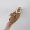 Women's Winter Bow-Head Cotton Slippers, Outdoor Velvet Thick-Soled Snow Boots.