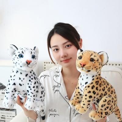 Snow Leopard Simulation Snow Leopard Plush Toy Simulation Cheetah Plush Toy  Kids Doll