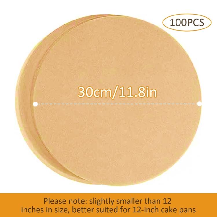 100Pcs Disposables Cake Liners Bakings Paper Liners Cake Pans Liners Circle