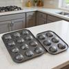 1Pieces 6/12 Slots Madeleine Mold Food Grade Carbon Steel Shell Cake Baking Pan Mould Bakeware Tools Outdoor Tableware