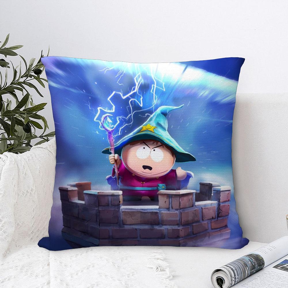 Cartoon Classic S-South P-Park Pillow Case Plush Fabric Soft  Pillowcase Double Sided Print Cushion Cover Household Gifts