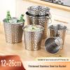ZISIZ Stainless Steel Hammered Ice Bucket
