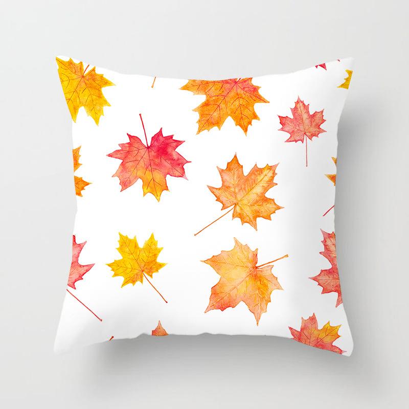 New Autumn Maple Leaf Pillowcase Home Sofa Cushion Pillowcase