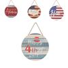 Unique Independence Day Wooden Signage For Festive Home Decor With American Flag Motif