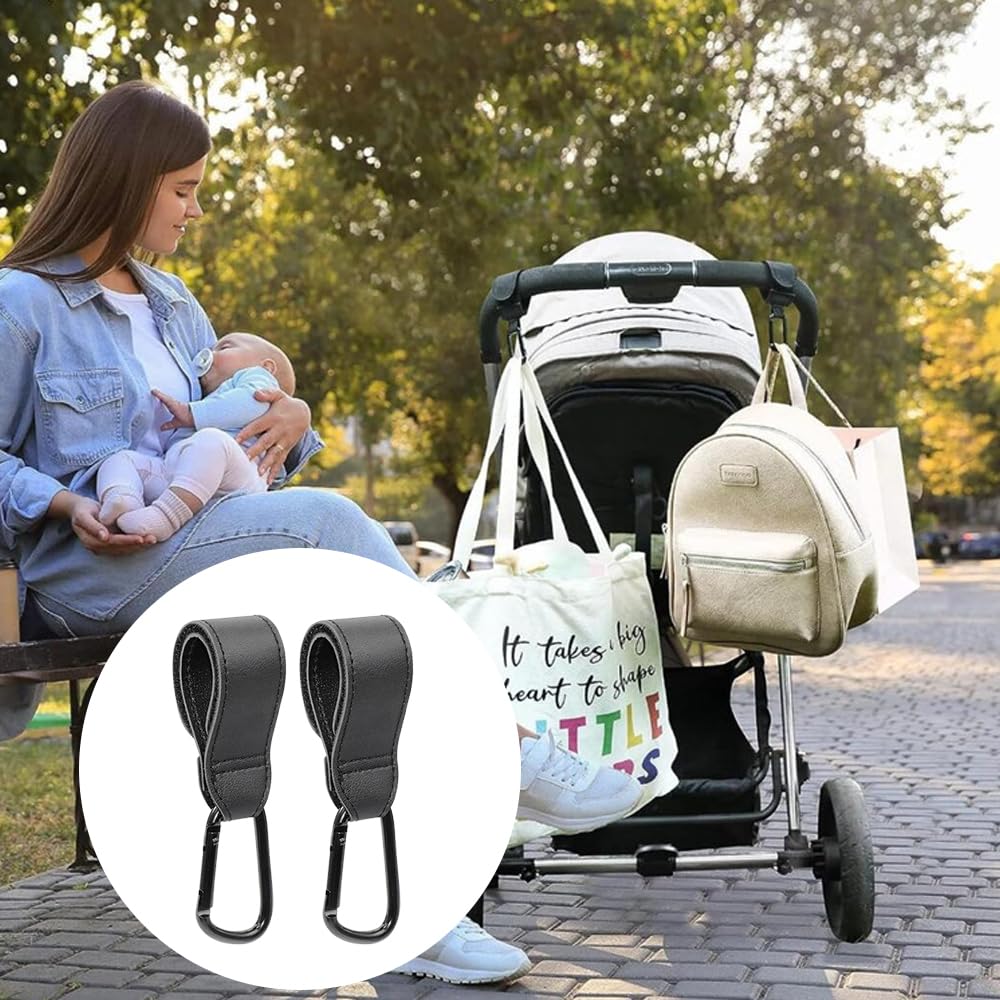 Set of 2 Dedicated Assist Grips & Storage Custom Hooks with Convenience Store Hooks (Black)