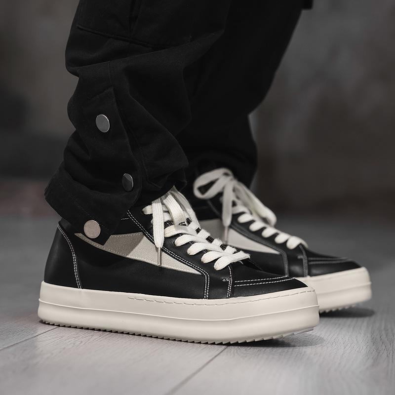 Autumn 2025 Men's Trendy High-Top Sneakers: Versatile Outdoor Fashion Shoes
