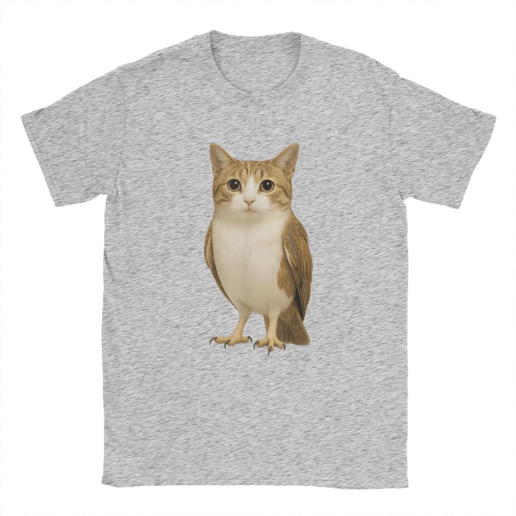 Meowl Cat Owl Funny Internet Trendy Meme T Shirt Summer TShirts For Women Fashion Print Tshirt Short Sleeve Clothing graphic