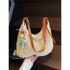 Handmade Cotton Braided Bag Female Summer 2025 New Arrival Casual Commuter Shoulder Bag Seaside Holiday Crossbody Beach Bag