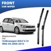 LHD Front Wiper Blades For Volkswagen VW GOLF 6 VI MK6 5K 2008-2013 R TSI Plus GTI R-Line Windshield Vento Variant Accessories