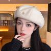 Beret Women's Season Japanese Big Head Circumference Bud Hat Ins Internet Celebrity Small Octagonal Hat New Painter Hat