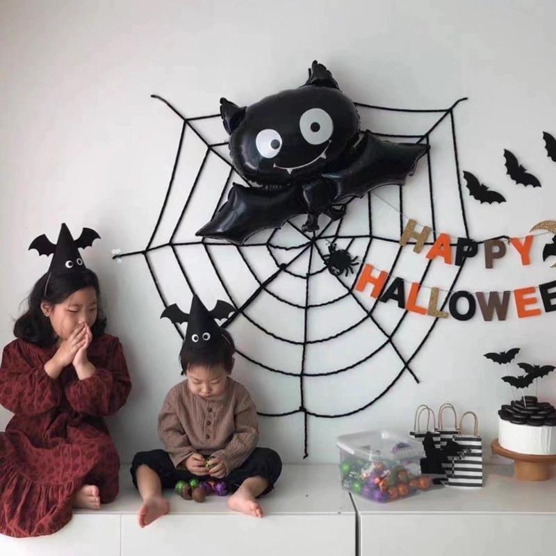 1Pcs Black Spider Balloon Halloween Decoration Spider Aluminum Film Balloon Festival Party Mummy Halloween Balloon