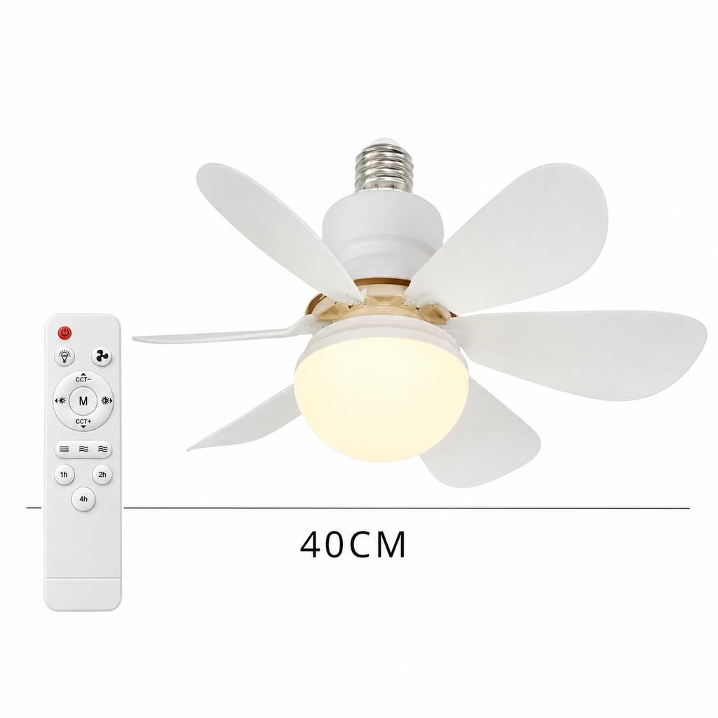 Dimmable light Color temperature Modern ceiling Mount Remote Control smart E27 Led Ceiling Fan Light