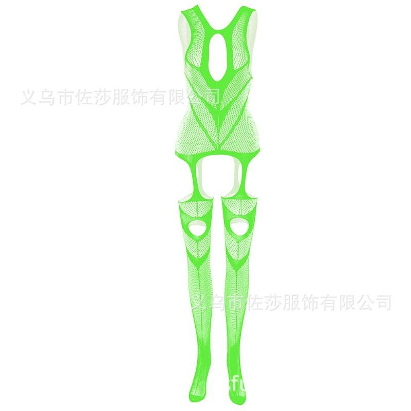 Sex Underwear Uniform Jacquard Onesie Lace-up Crotch Tights Stockings New