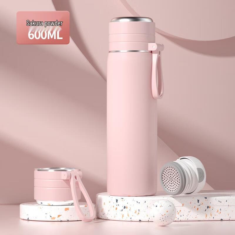 ZETAI 600ml Insulated Stainless Steel Tea Infuser Bottle