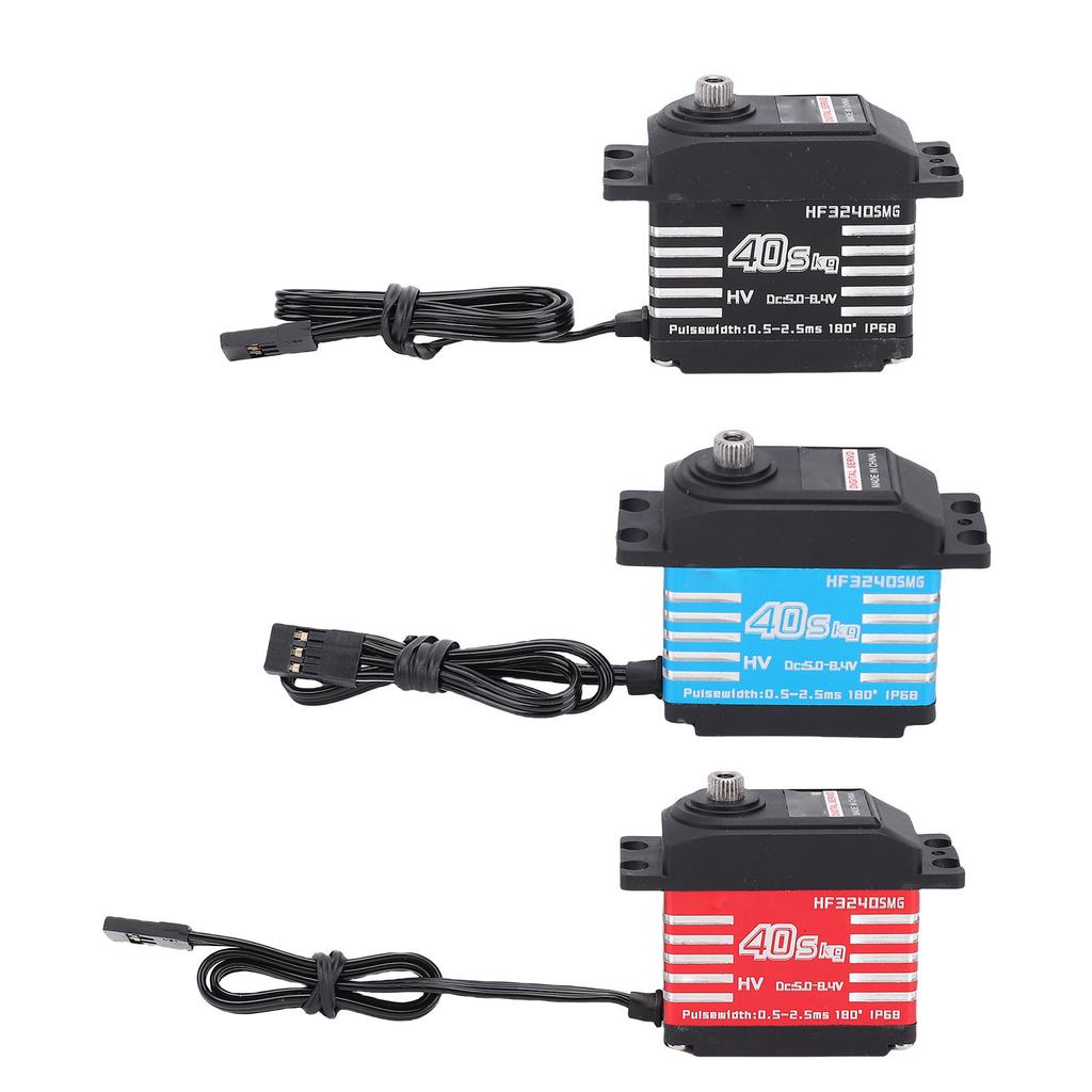 RC Digital Servo Motor IP68 Water Proof Metal Gear High Torsion with 25T Servo Horn for 1/12 1/10 1/