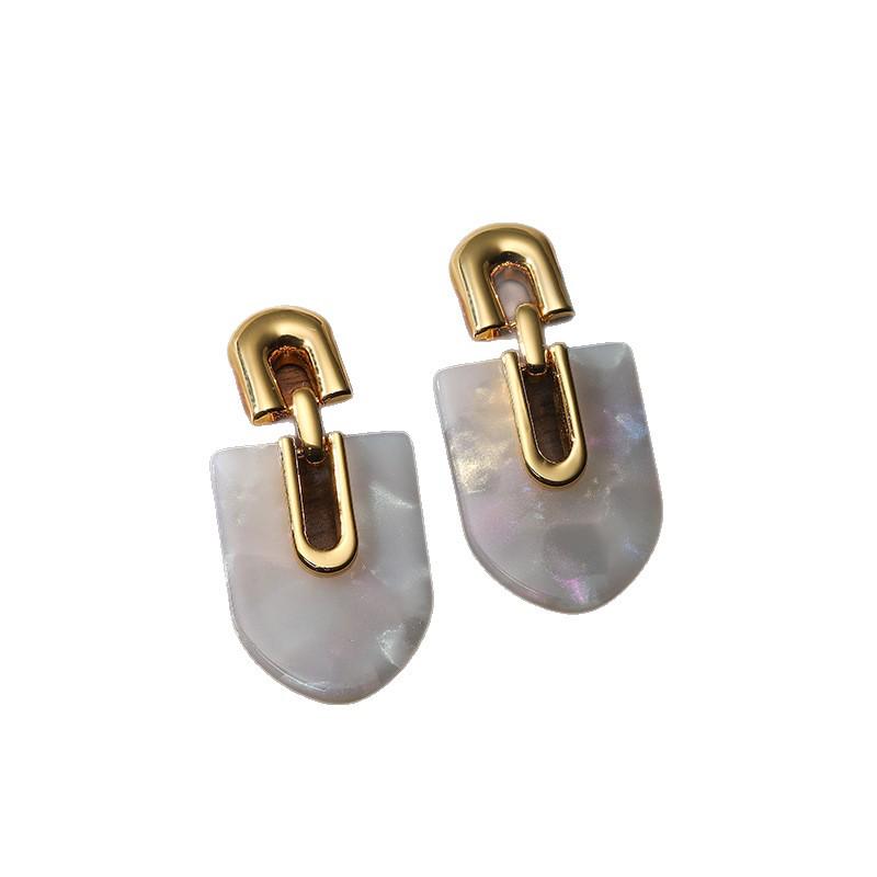 Elegant Gradient Acetate Dangle Earrings - Lightweight, Versatile, and Fashionable Accessories for Women