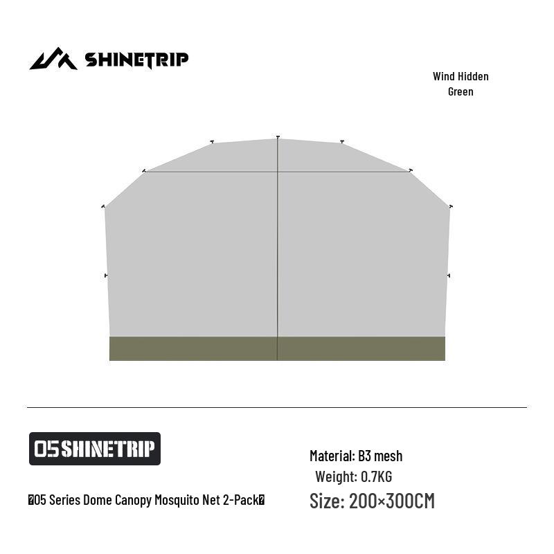 Mountain Fun Ультрабольшая ветрозащитная купольная палатка для кемпинга с защитой от солнца