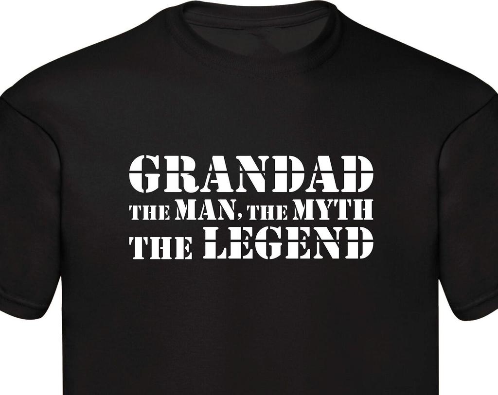 Grandad The Man The Myth The Legend Shirt, Grandad Gift T-Shirt Family Present For Mens Unisex Adults Fathers Day Christmas Xmas Gift Tee