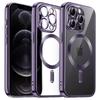 iPhone 12 Pro Case, Electro MagSafe, Purple + Screen Protector