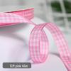 1cm Solid Color Plaid Ribbon for Cake Box Packaging and Decoration