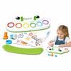 Kids Doodle Coloring and Drawing Set with Cute Shapes and Interactive Pens, Creative Toy for Boys and Girls