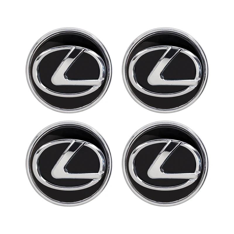 

2026 Hot Interior Stickers 4 Uds 62mm Tapa Central De Rueda De Coche Insignia Emblema Calcomanía Pegatina De Rueda Para Lexus GS