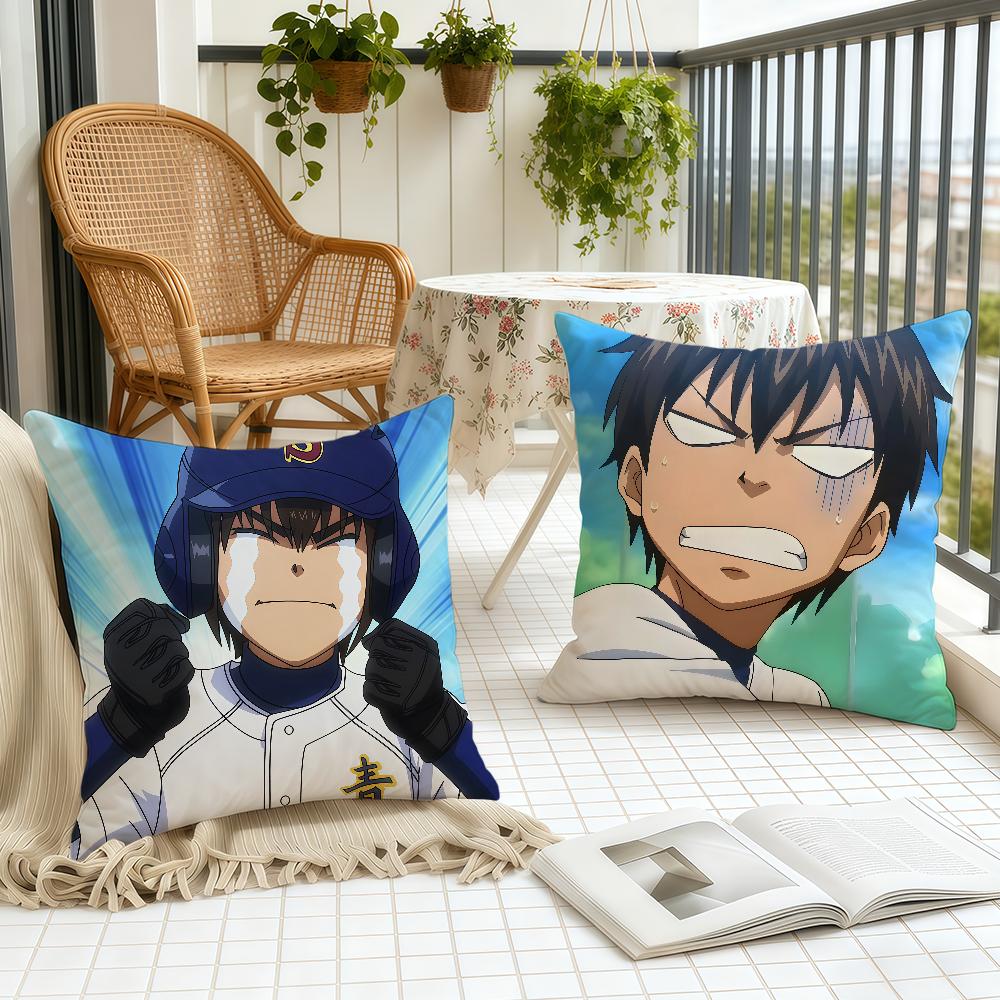 A-Ace of Diamond Anime Cushion Cover Home Office Birthday Anniversary Gifts Soft Skin Friendly Cushion Cover