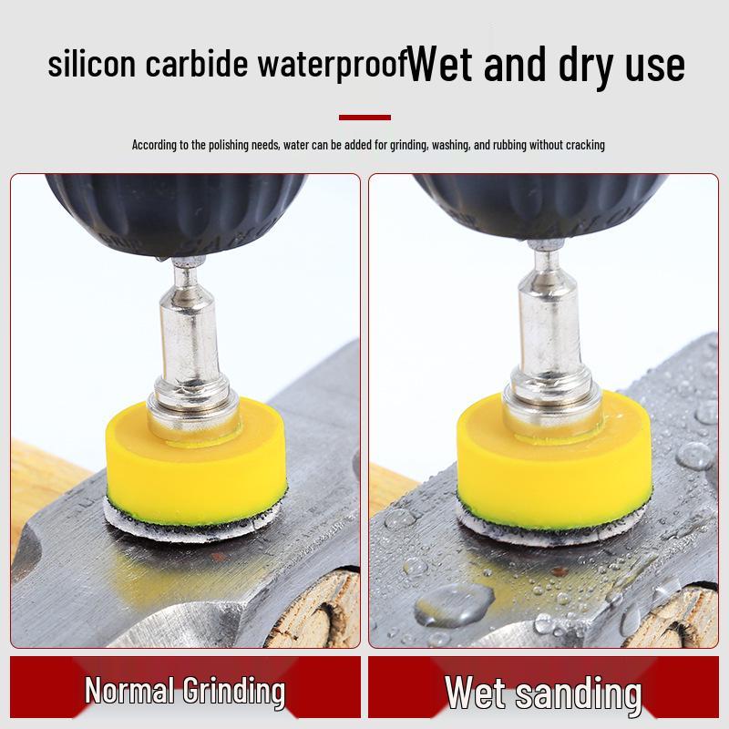 One-Inch Flocked Sandpaper Grinding & Polishing Disc for Small Electric Grinders