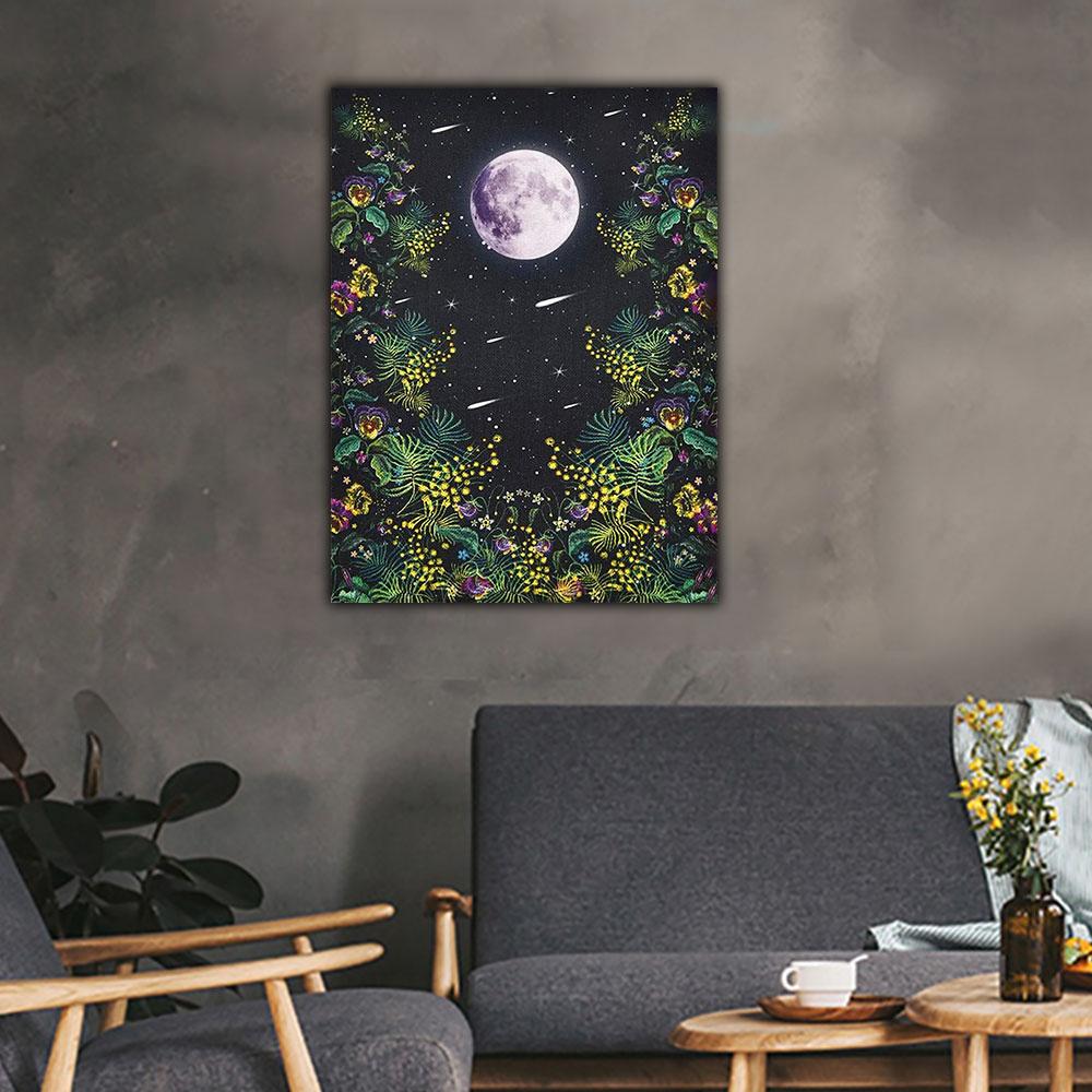 DIY Malování diamantovou mozaikou po celé ploše Křížkový steh 3D Kreslený Měsíc Domácí dekorativní umění Krajina diamantové malování 5d diamantové umělecké malování