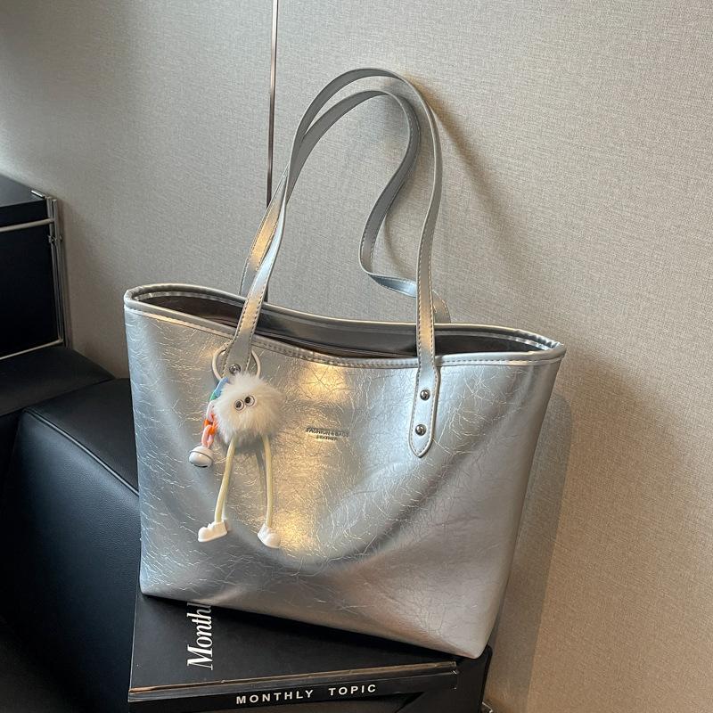 Simple and Versatile High-end Women's 2025 New Fashion Tote Bag Large-capacity Student Class Shoulder Bag