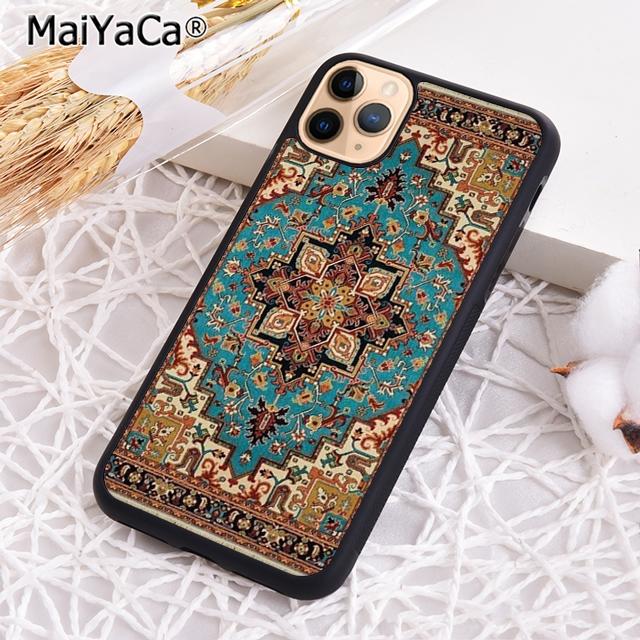 Moroccan Ancient Floral Tiles Phone Case Shell For iPhone 17 Air 12 13 16 pro max 15 14 plus Cover coque