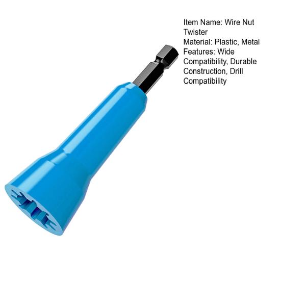 Outil Torsadeur pour Cosses de Fil Construction en Polymère Haute Densité Connecteur de Fil Fiable Douille de Tournevis Torsadeur