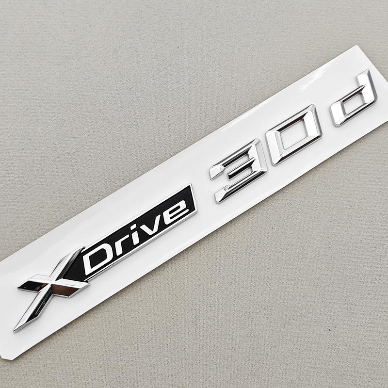 3D ABS Litery Logo Samochodu X1 XDrive 20i Emblemat Tylny Bagażnik Błotnik Boczne Naklejka Emblematyczna Dla BMW X1 X2 X3 XDrive Więcej Akcesoriów Samochodowych