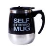 Automatic Mixing Cup Stainless Steel Coffee Blender Portable Lazy Mixer  Coffee Milk