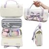 Sewing Set for Elementary School Sewing Sewing Kit for JK Portable Students, Box, Girls, Style, Ribbon, (White)