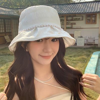 Spring and Summer Bucket Hat Female Sunscreen Sunshade Sun Hat Female Face Small