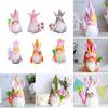 Easter Faceless Gnome Rabbit Doll Spring Easter Festival Party Home Decorations Kids Gift Favor Rabbit Carrot Ornament