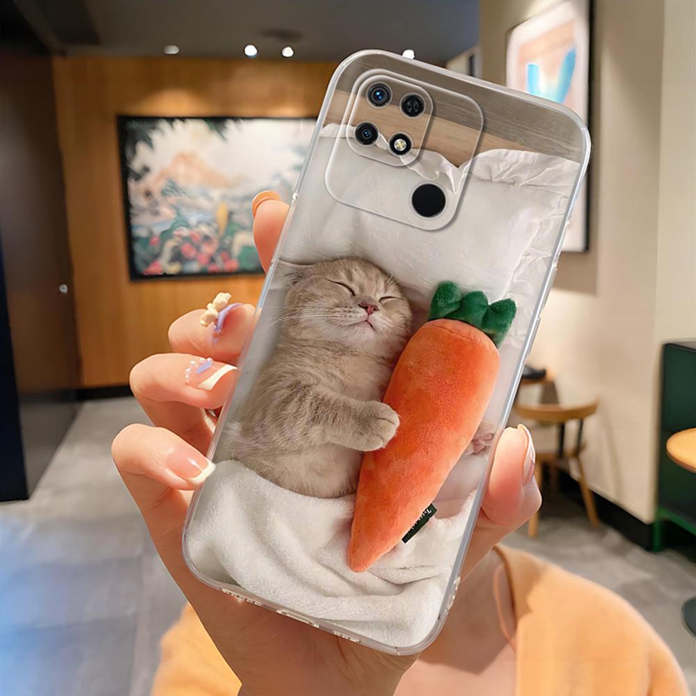 Cute Phone Case For Xiaomi Redmi 10C Soft Clear Silicone Back Phone Cover For Redmi 10C Cases redmi10C Bumper Coque Fundas Shell