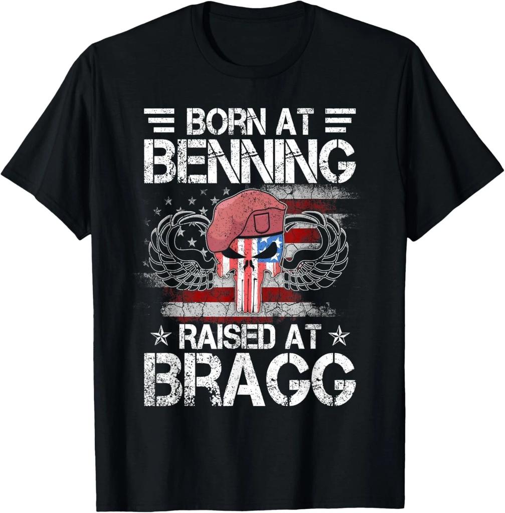 Born At Ft Benning Raised Fort Bragg Airborne, Veterans Day Gift Unisex T-Shirt