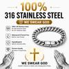 Polished 7mm Multi Color Cuban Chain Bracelet 316 Stainless Steel Silver 18K Gold Plated Black Plated Unisex Wrist Bracelet
